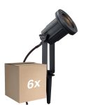 Multipack 6x Nordlux Pico Light Aluminium Negro | Apta para GU10