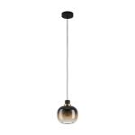 Eglo Colgante De Luz Oilella Acero Negro Oro | IP20 - Apta para 1x E27 