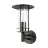 Eglo Luz De Pared Lisio 1 Acero Inoxidable Negro | IP44 - Apta para 1x E27