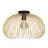 Eglo Luz de techo Venezuela Negro, Oro | Apta para E27