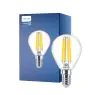Philips Master Value LED Lustre E14 Esférica con Filamento Clara 3.4W 470lm - 927 Luz muy Cálida | Mejor reproducción de color - Regulable - Reemplazo 40W