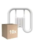 Multipack 10x Ledvance DULUX-SQ LED 13W - 830 Luz Cálida | 2-Pines - Reemplazo 28W